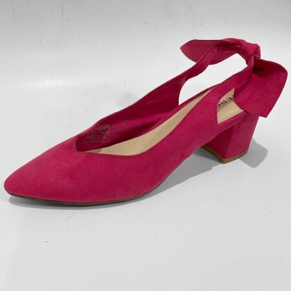 Vero Moda Pink Sling Back Pump Heels 9 - Picture 2 of 11